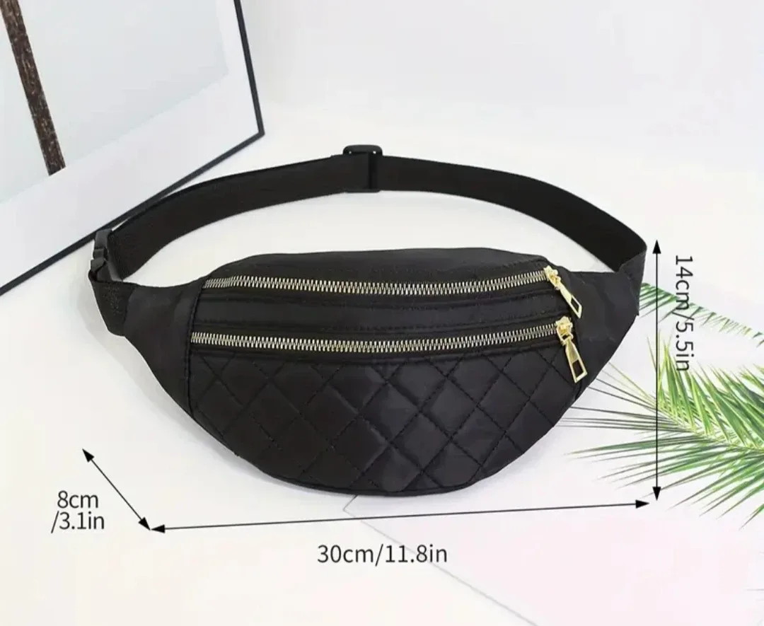 Quilted Fanny Pack - Black image indicator(3)