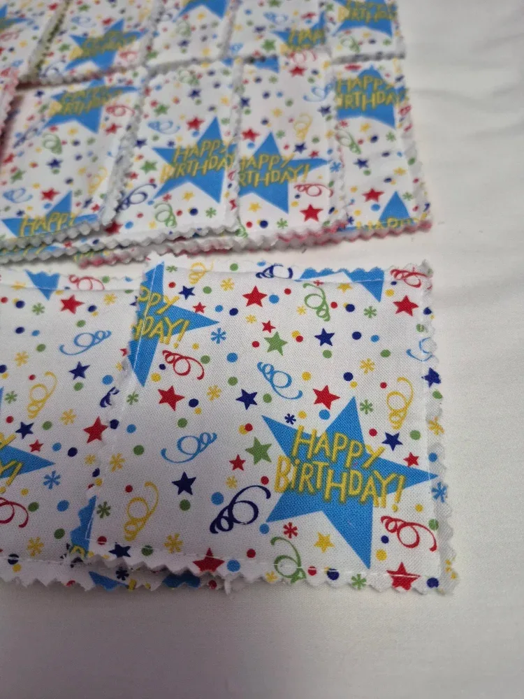 Scrap fabric matching game & Drawstring Bag memory game image indicator(3)