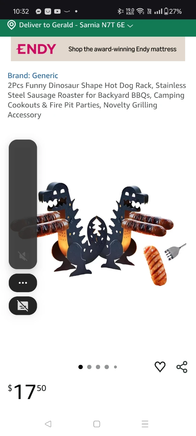 Dinosaur Hot Dog Rack - New!