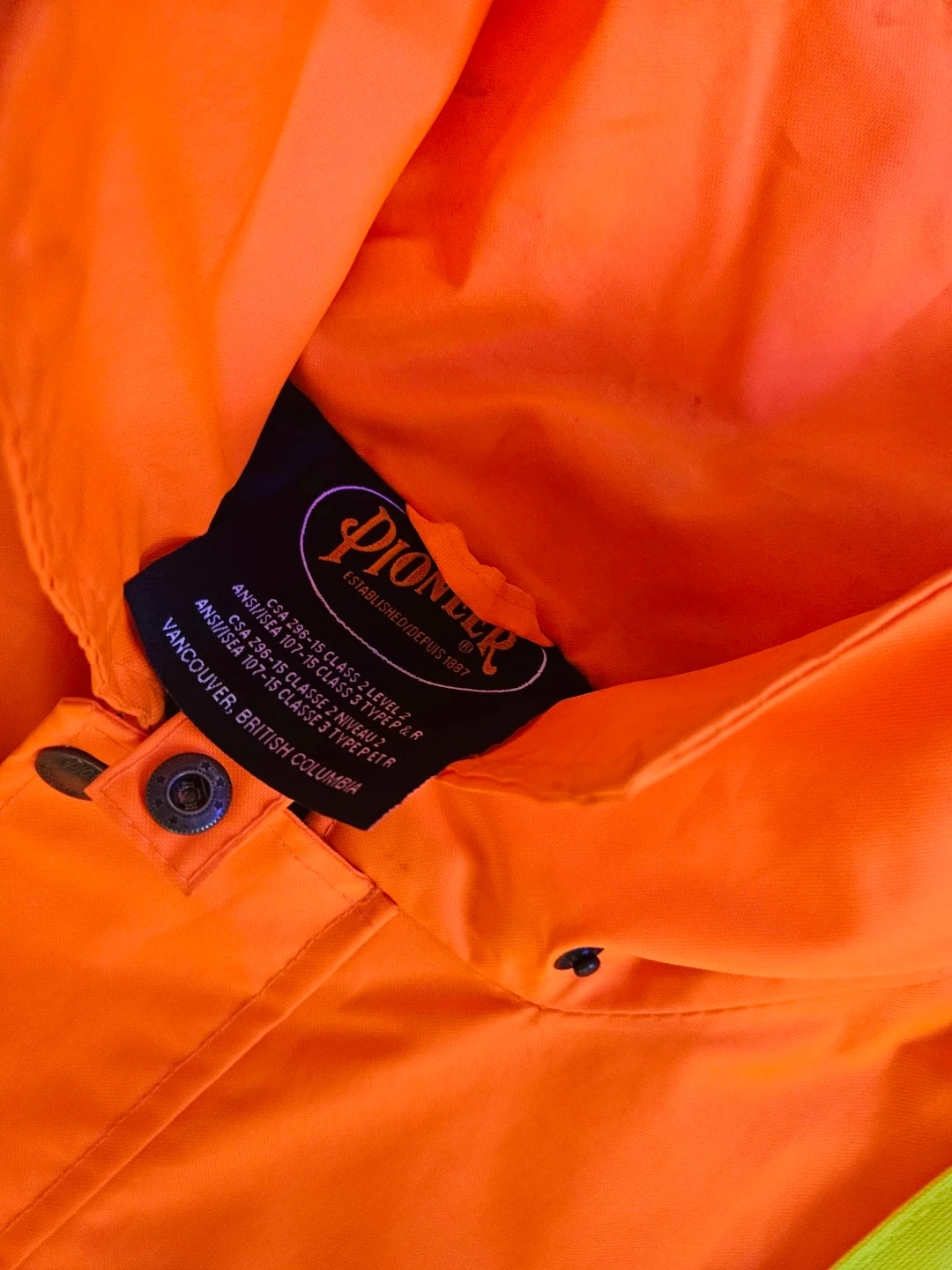 Pioneer Hi-Vis Safety Jacket - photo 2