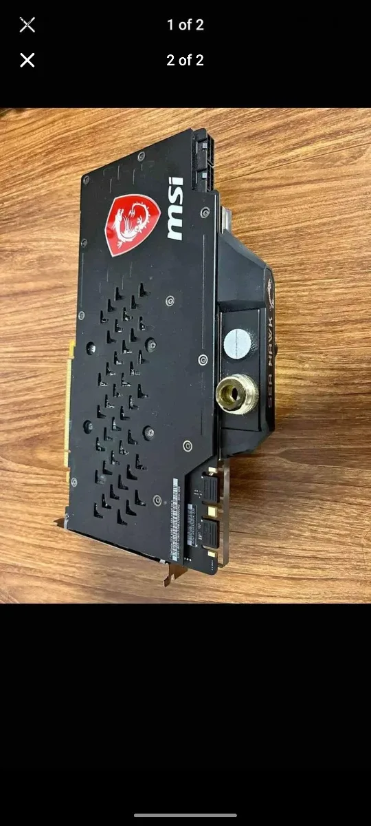 #cleanout MSI Sea Hawk GeForce GTX 1080 TI Graphics Card image indicator(2)