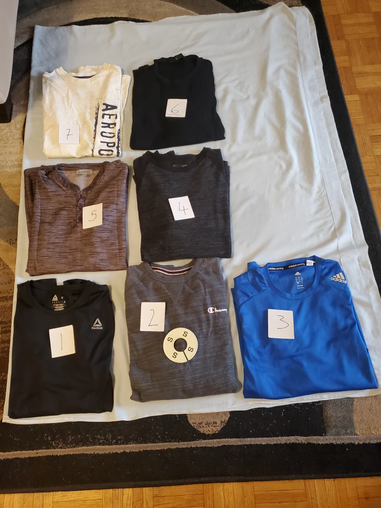 Men's & Boys Long Sleeve T'Shirts & Jordan Vest.