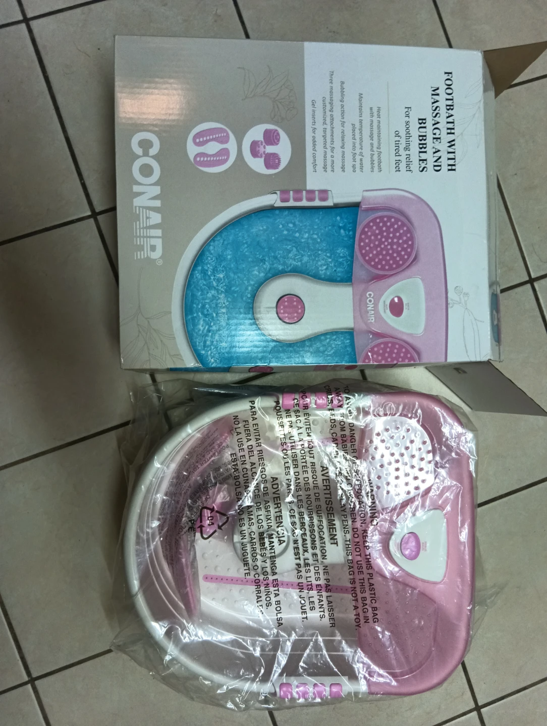 Conair Footbath with Massage and Bubbles - photo 3