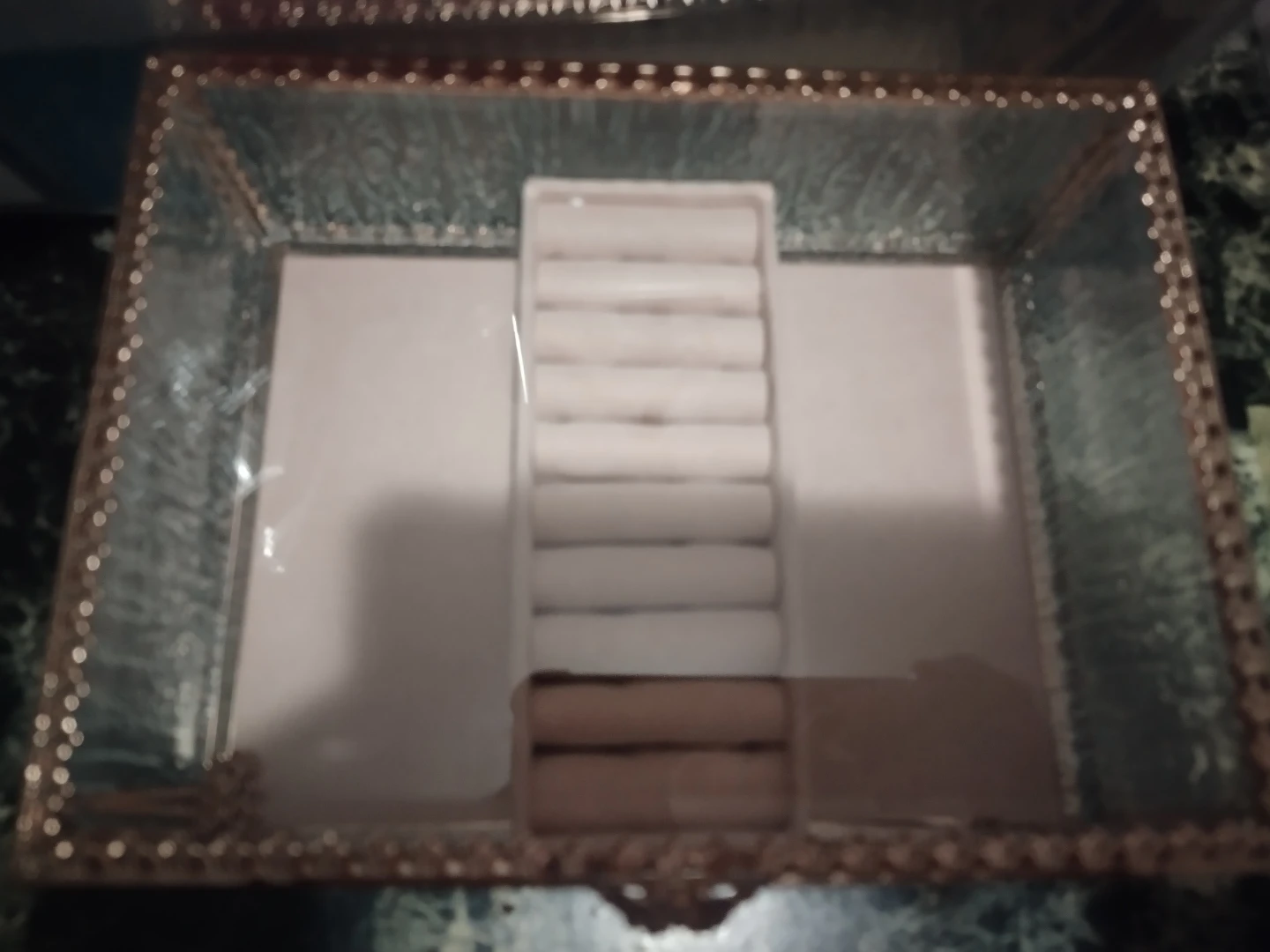 Rose Gold Glass Jewelry Box - photo 2