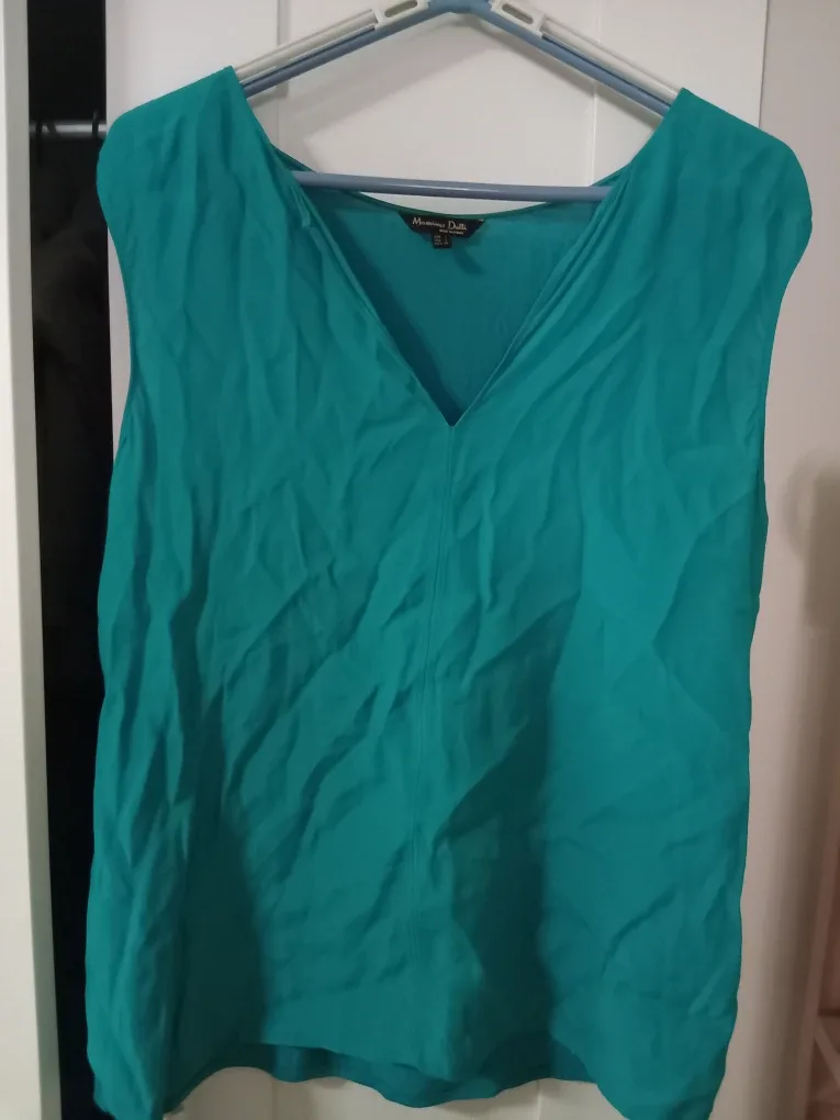 Massimo Dutti Green Sleeveless Top - Size L