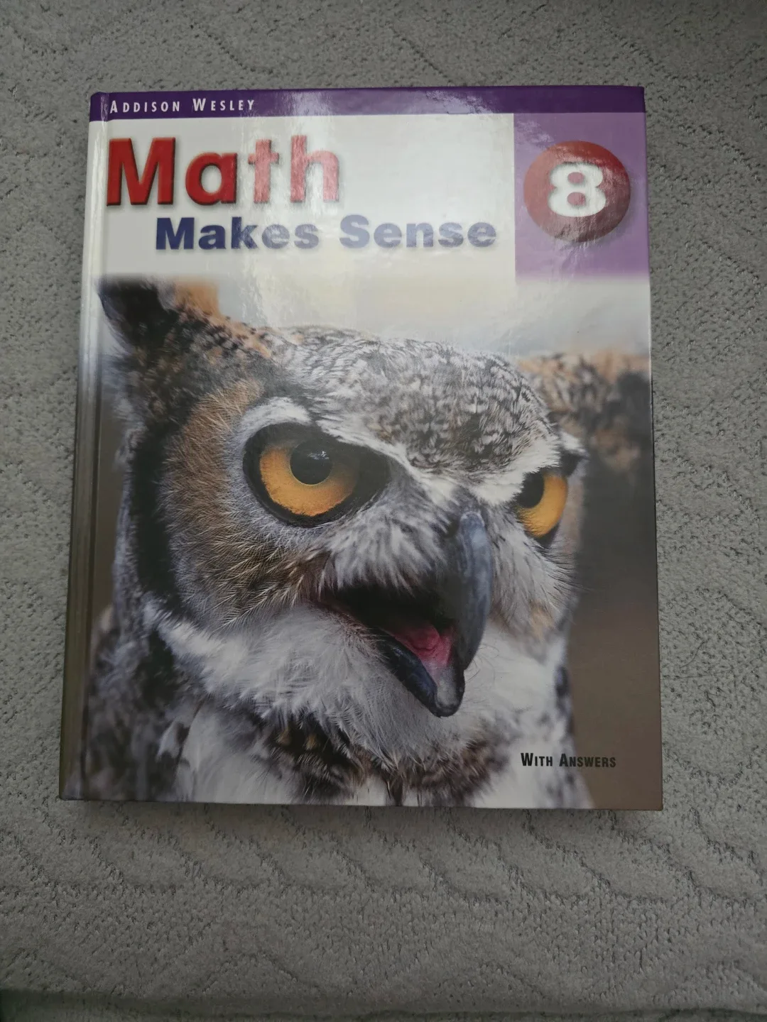 Hatdcover Math Makes Sense 8 Textbook