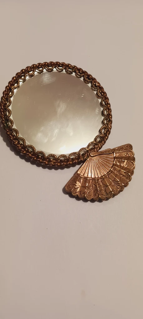 Antique Collectible Limoges France Hand Held Mirror - photo 3