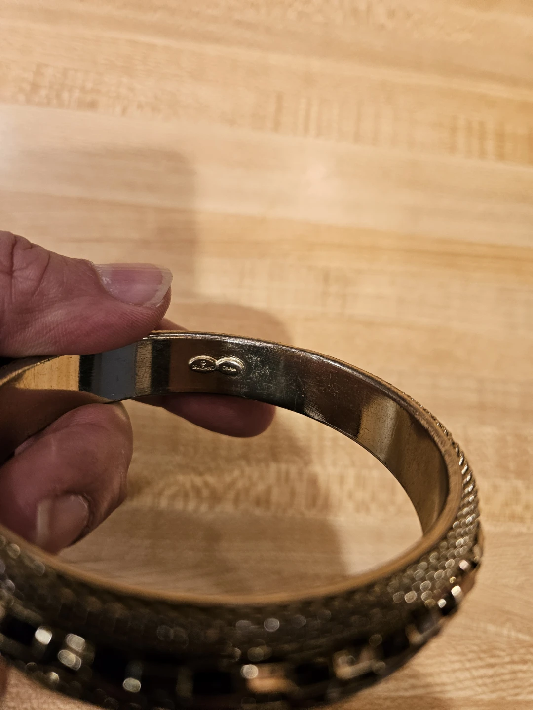 Graziano Gold Tone Bangle Bracelet - photo 4