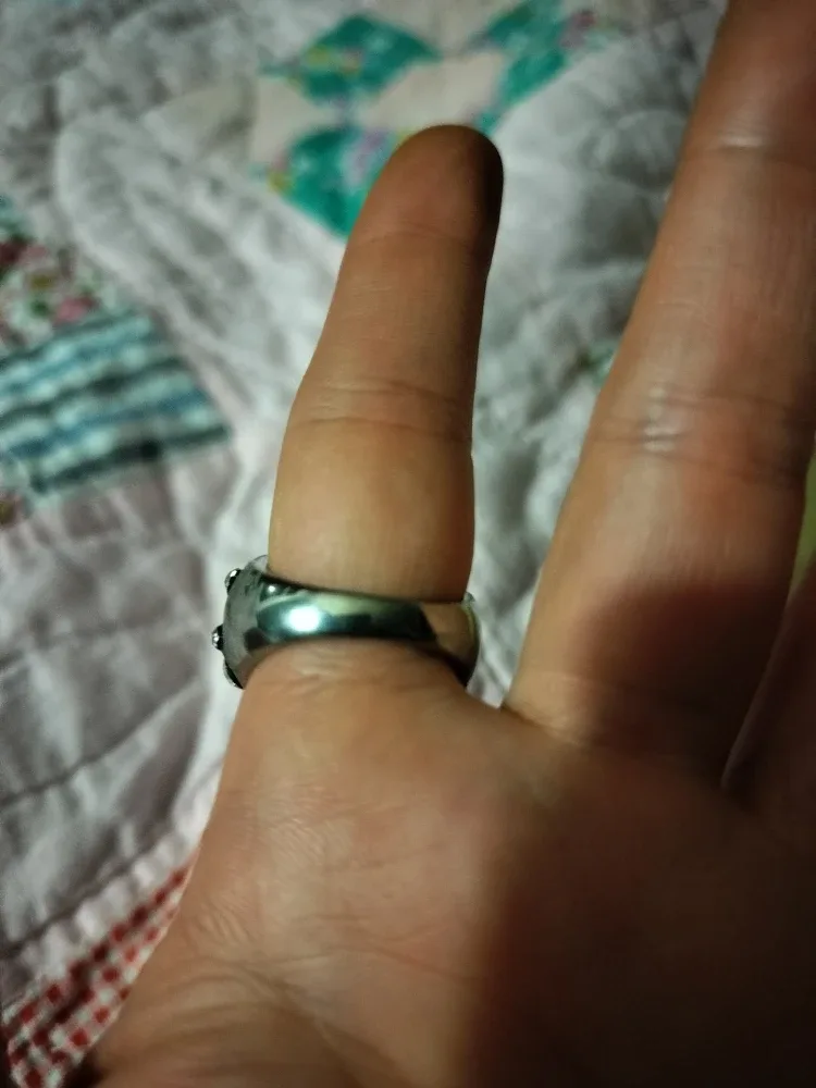 Rhinestone Ring - Black image indicator(2)