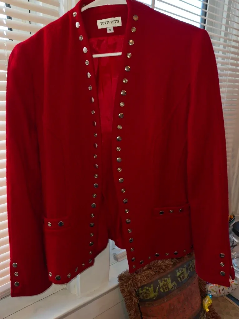 Tutti-Tutti Red Jacket - Size 8