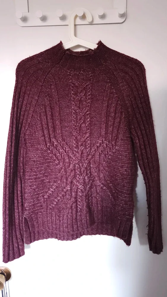 Burgundy Knit Sweater