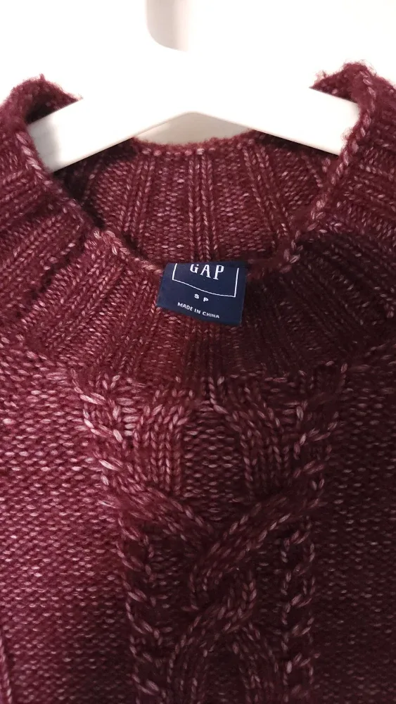 Burgundy Knit Sweater image indicator(3)