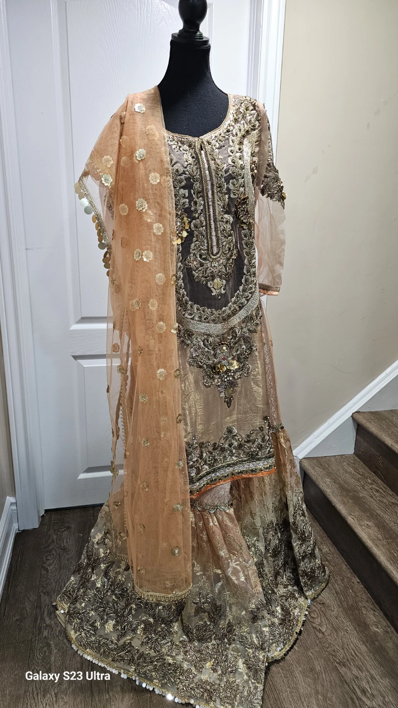 Embroidered Sharara Suit