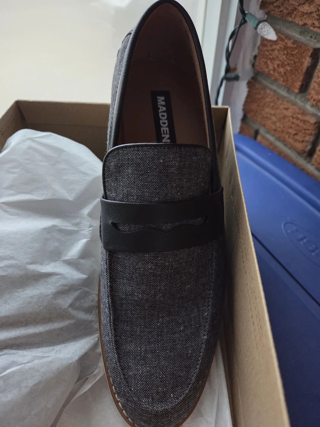 Madden M-Overit Black Canvas Loafer - Size 9 - photo 2