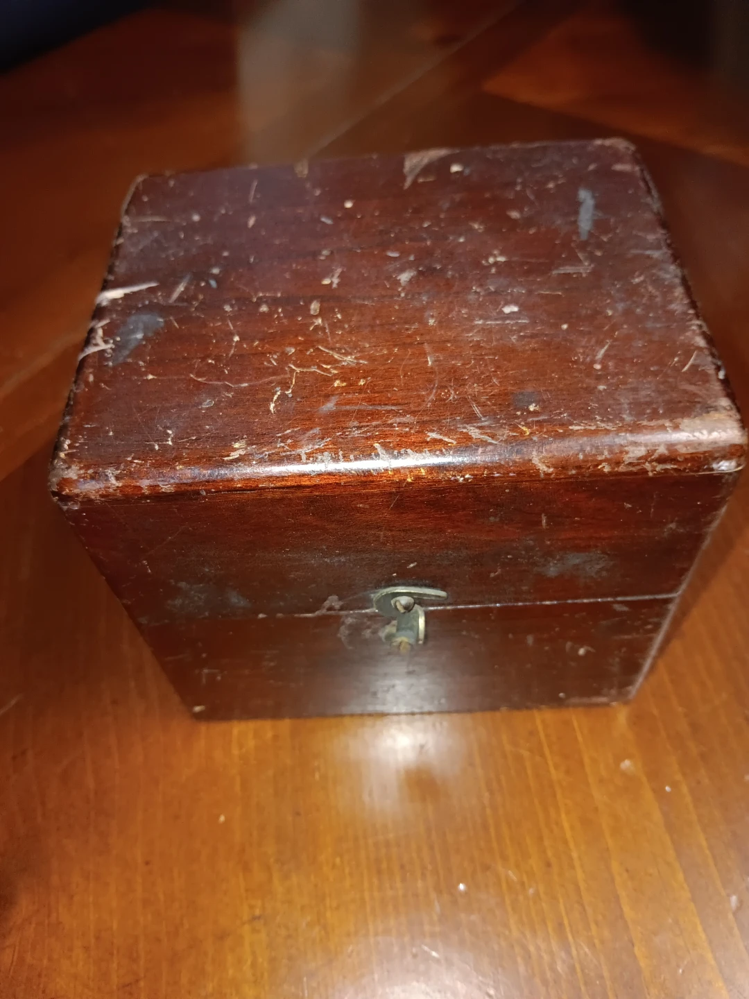 Wooden Box with antique watch maker staking tools - photo 2