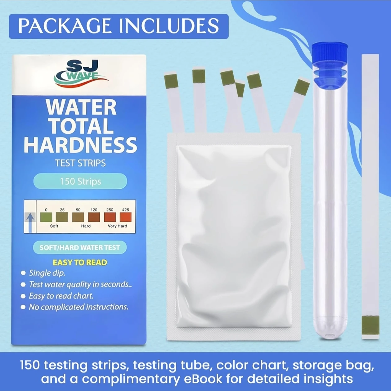 SJ Wave Water Total Hardness Test Strips - 150 Count - photo 3