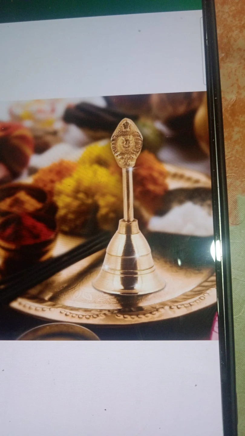 Ghanti for Puja Arti Prayer | Brass Pooja Bell Sp- 55 GMS - photo 5
