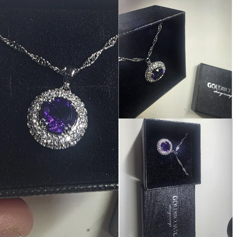 Gold coast Jewelry Purple Pendant Necklace