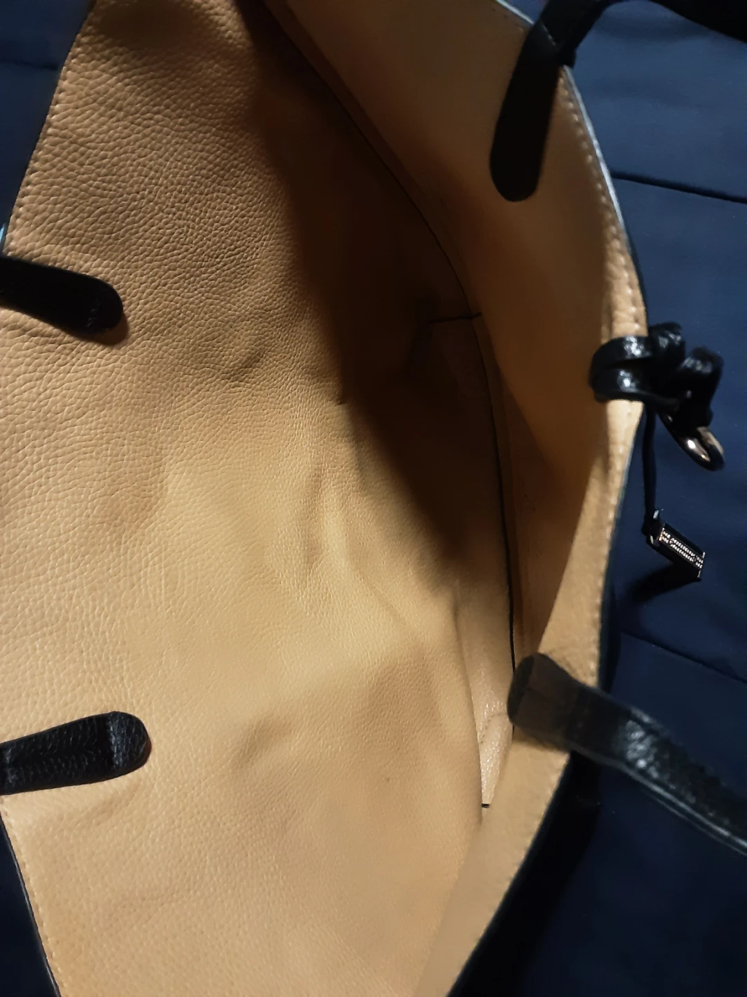 Black Leather Tote Bag - photo 2