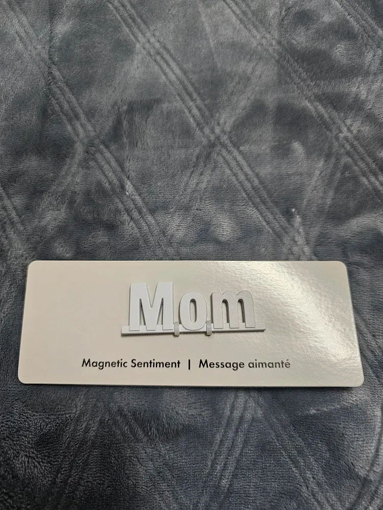 Indigo OUI Magnetic Sentiment "Mom" Magnet #Cleanout ♻️