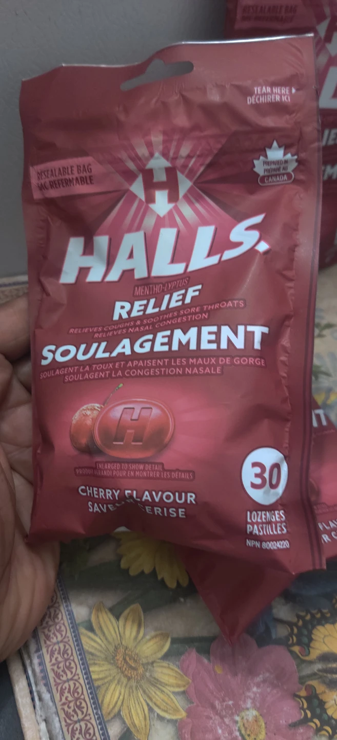 Halls Cherry Flavour Lozenges - 30 Countx3 - photo 2
