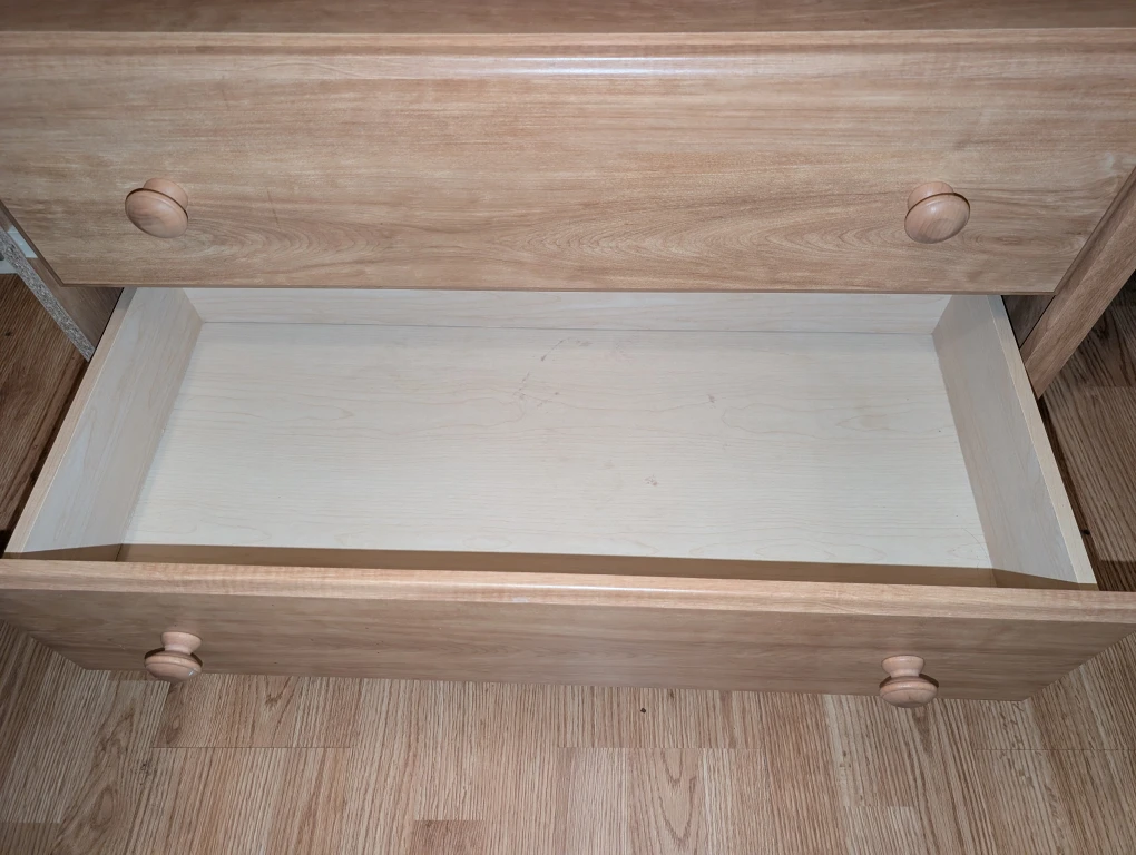 Wood Dresser with Changing Table Top - photo 4