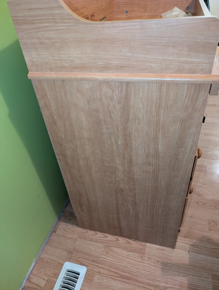 Wood Dresser with Changing Table Top - photo 5