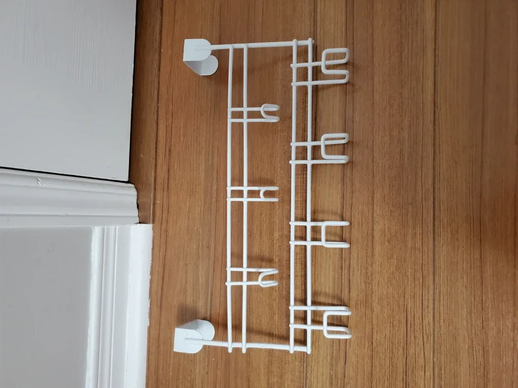 Over-the-Door Organizer Rack - White  #cleanout