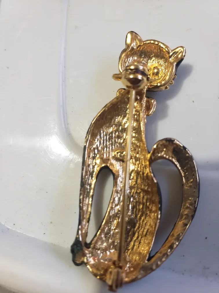 Vintage Black Cat Brooch image indicator(2)