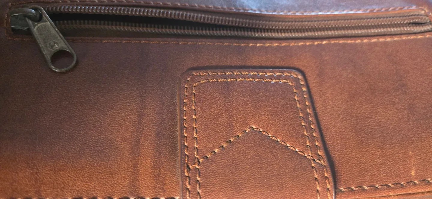 G. Versace Italy Brown Leather Handbag image indicator(3)