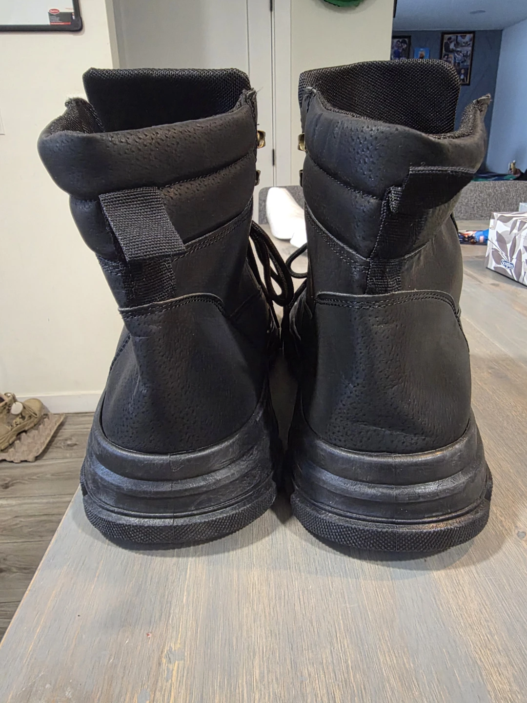 New Black leather Ankle Boots, Size 48 - photo 3