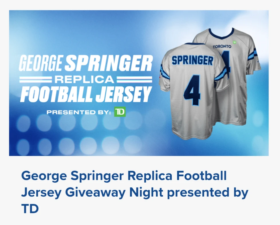 George Springer Football Jersey - photo 2