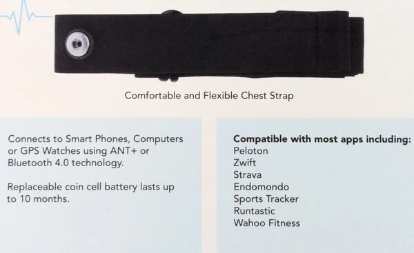 Horizon Fitness Bluetooth & ANT+ Heart Rate Chest Strap - New - photo 4