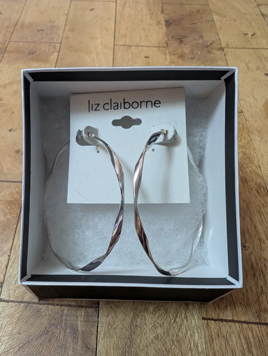 Liz Claiborne Silver Hoop Earrings
