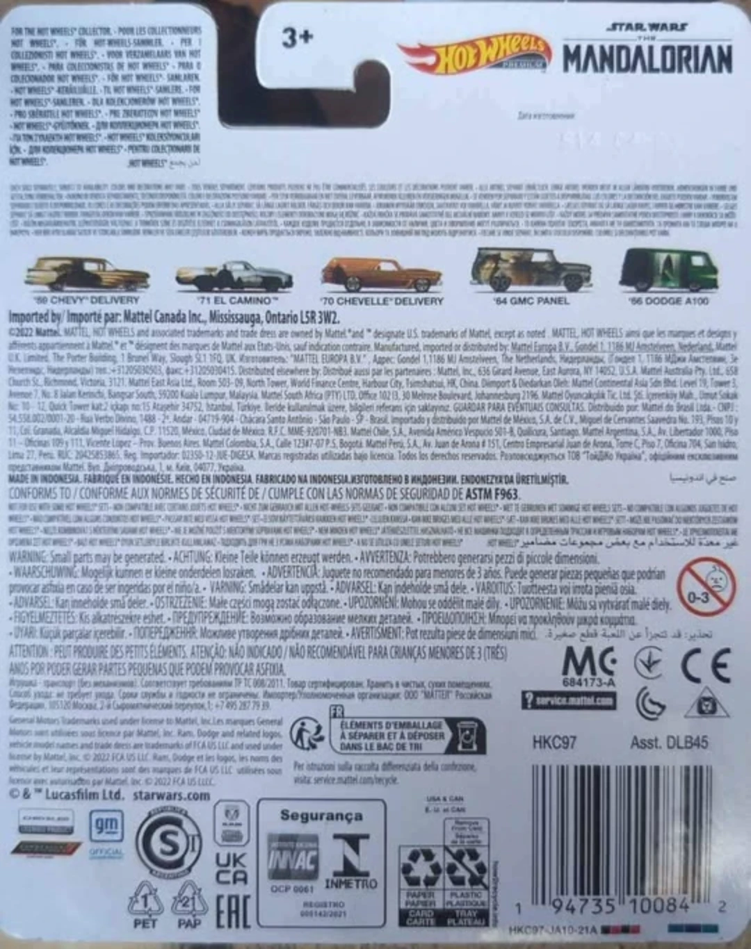 Hot Wheels '23: Premium Star Wars Mandalorian Pop Culture set