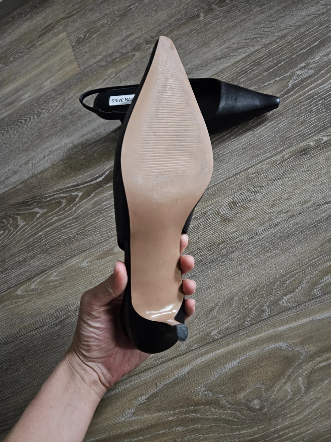 Steve Madden New Black Slingback Kari Kitten Heels - photo 3