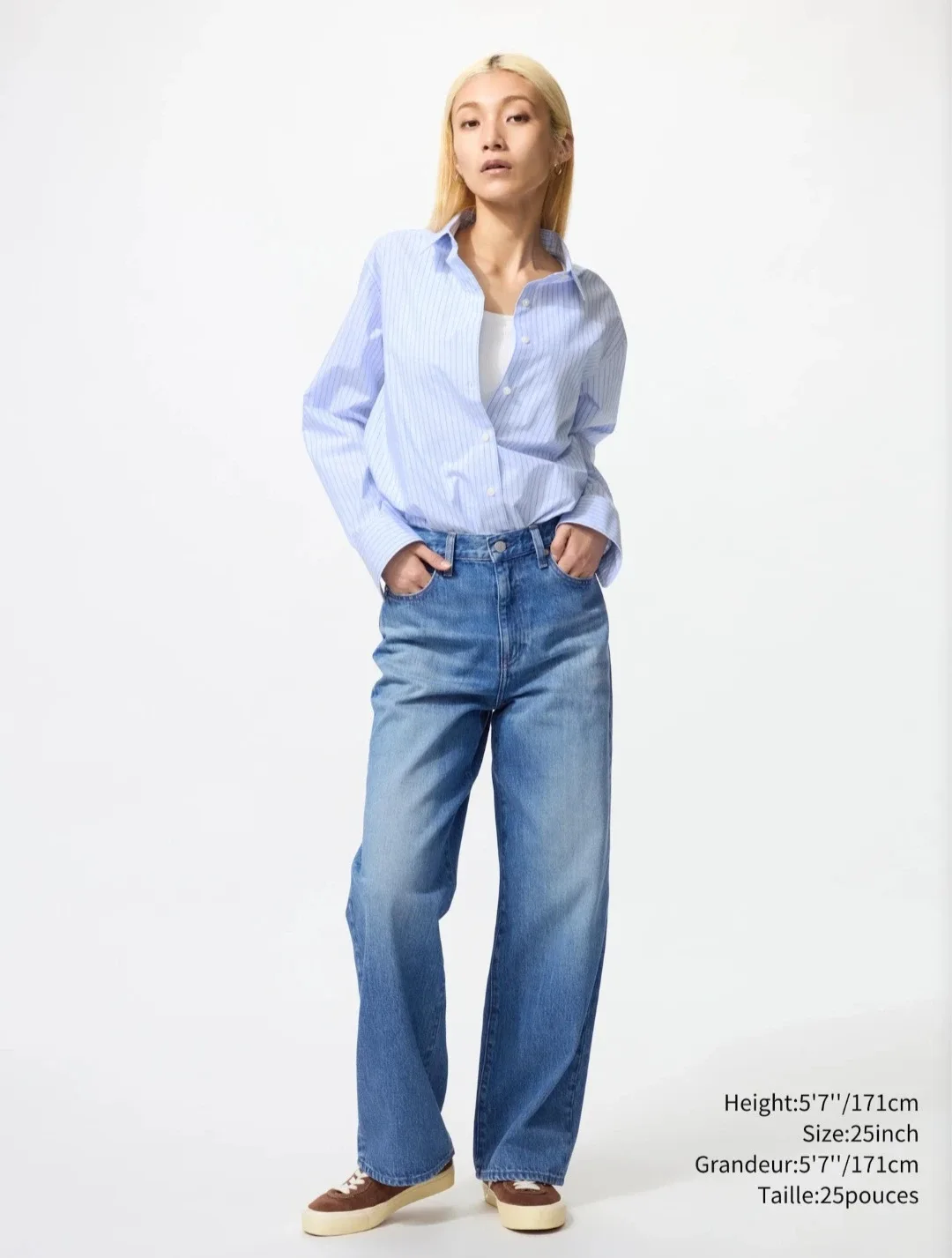 Uniqlo Jeans, Wide Straight, Size 26