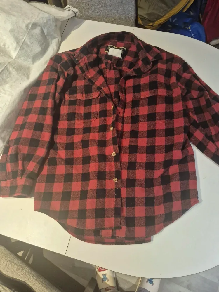 Field & Stream Red/Black Plaid Flannel Shirt