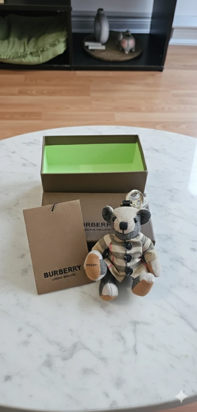 Burberry Thomas Bear Key Charm - New in Box