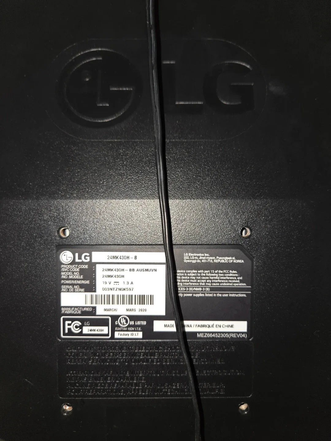#Cleanout LG 24MK430H-B 24" Monitor image indicator(2)