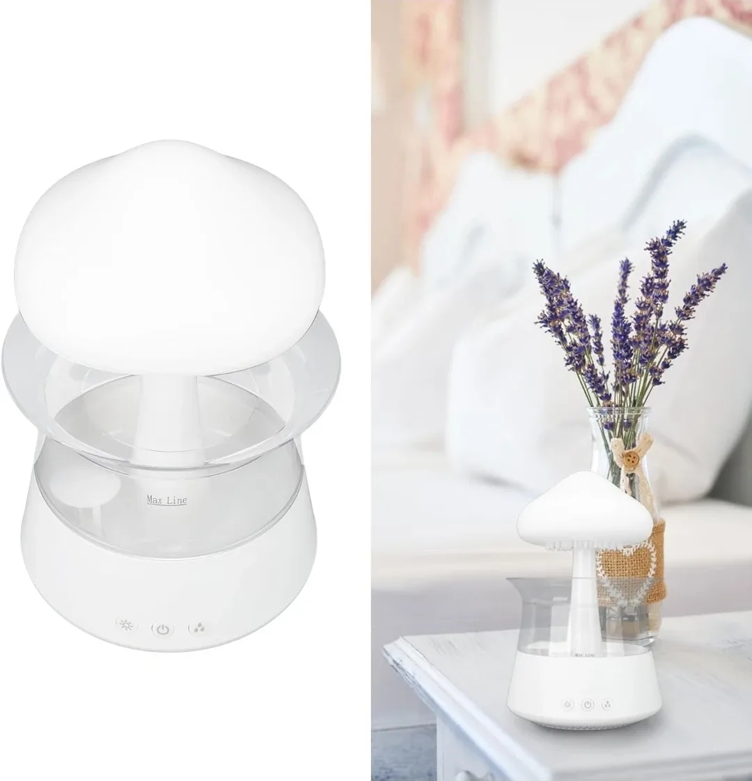 Rain Cloud Humidifier Mushroom Aroma Diffuser image indicator(7)