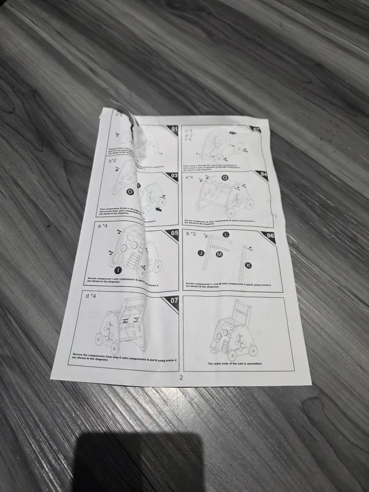 Wooden Baby Walker Activity Center - New in Box! image indicator(6)