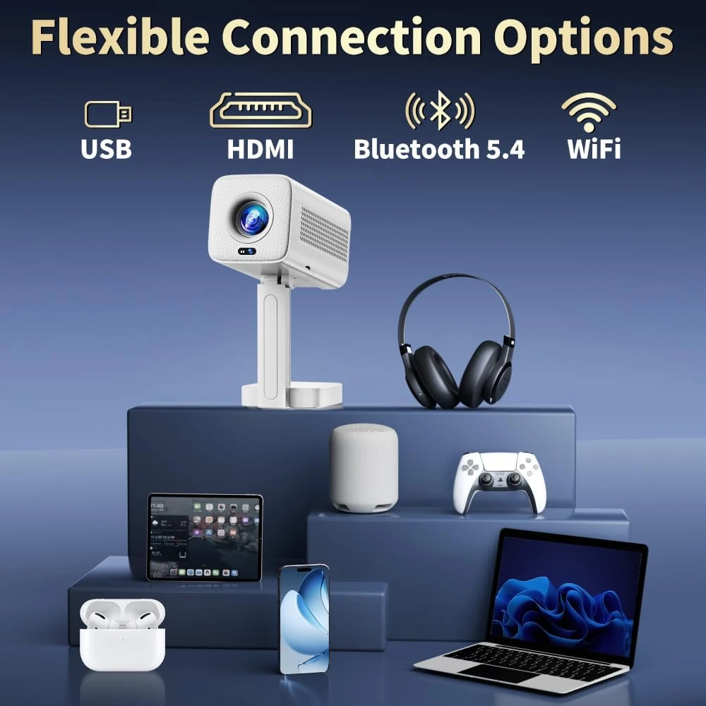 MENIOO M3 Projector - Bluetooth 5.4, 1080P Native - photo 2