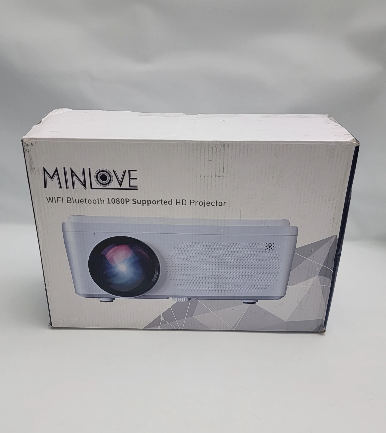 MINLOVE Native 1080P Projector w/ Built-In DVD Player, WiFi - photo 2
