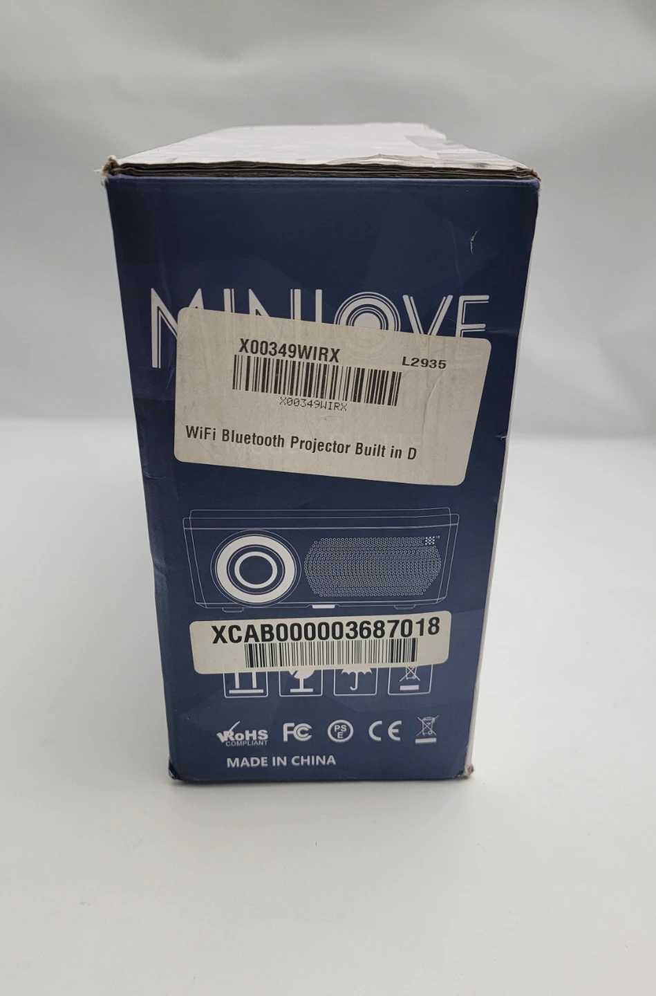MINLOVE Native 1080P Projector w/ Built-In DVD Player, WiFi - photo 3