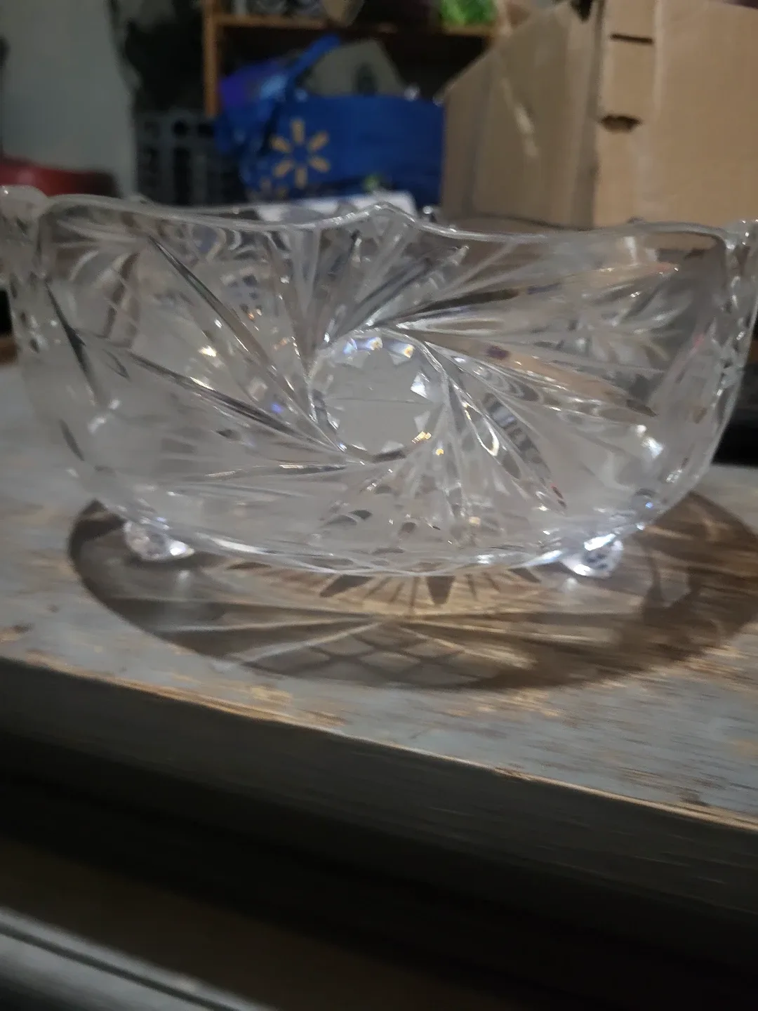 Pinwheel Crystal Bowl