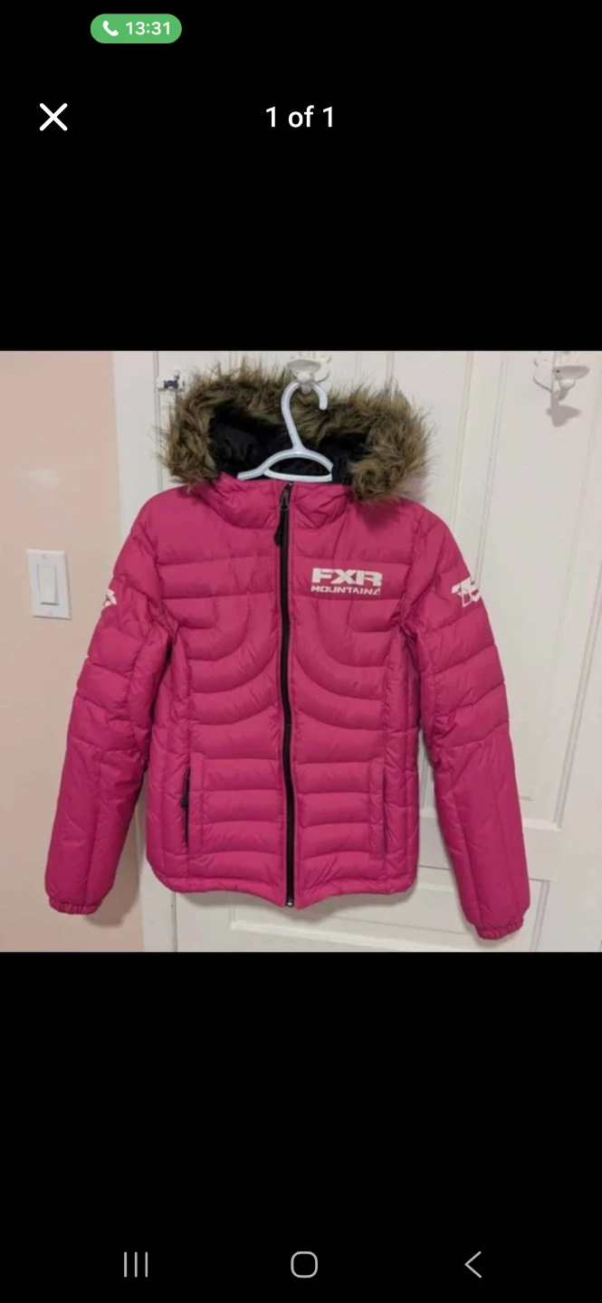 FXR Puffer Jacket - Pink, Size 6