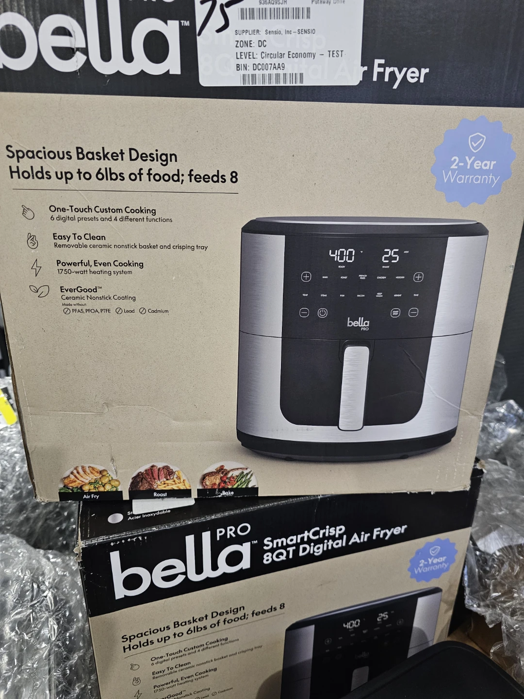 Bella Pro 8QT Digital Air Fryer - New in Box!