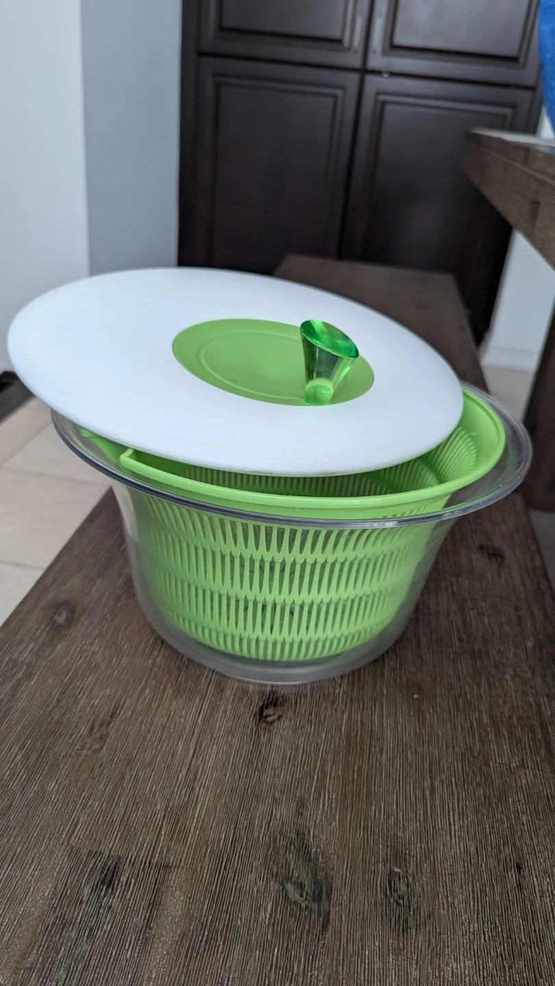 Salad Spinner - Green & White - photo 2