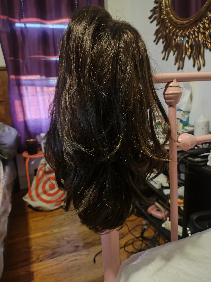 #Cleanout Brown Curly full head Wig - photo 3